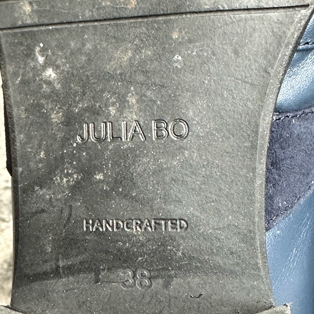 Julia Bo Navy Leather Mary Jane’s - Picture 9 of 9